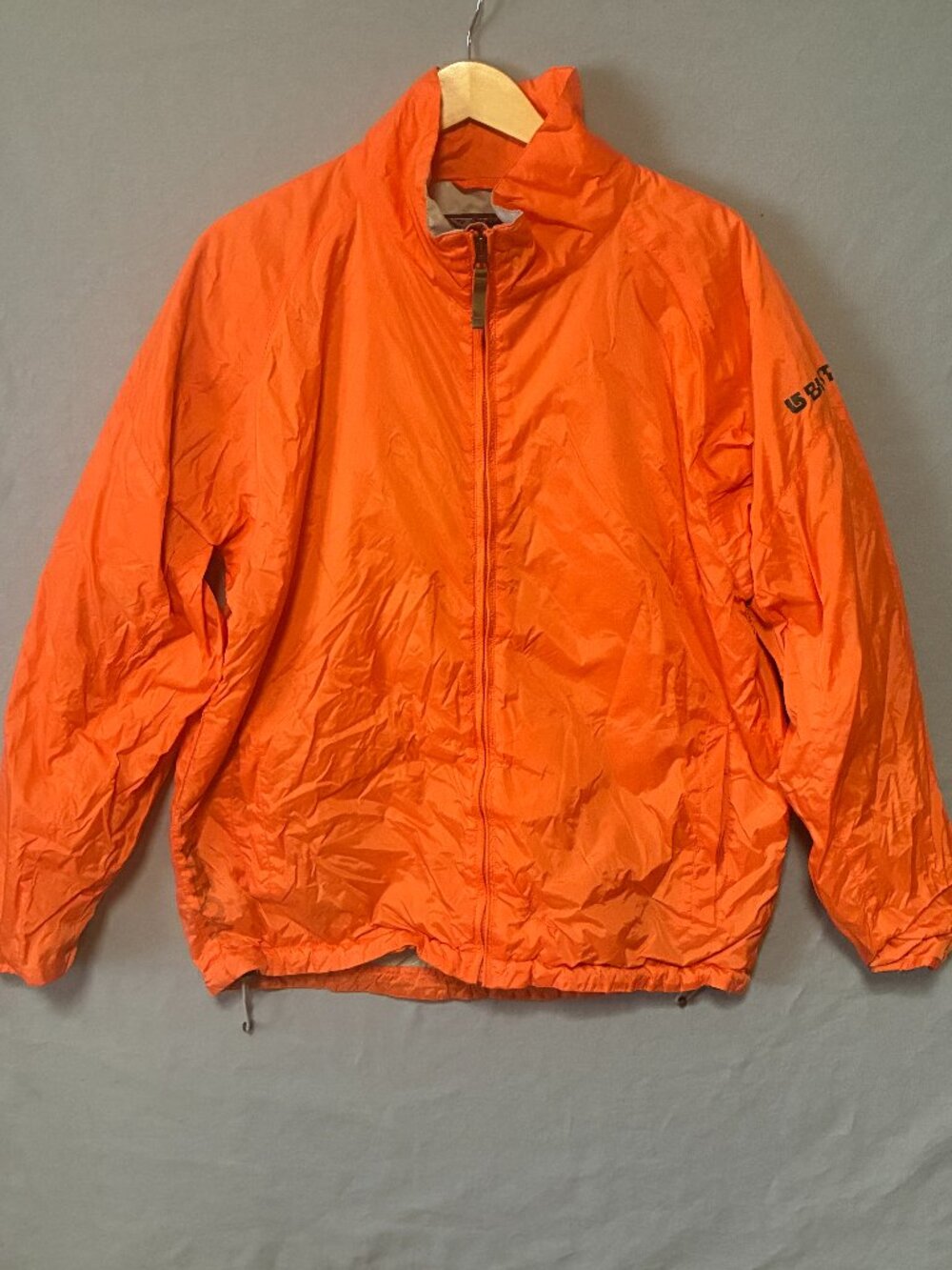 Burton Snowboard Jacket Mens Large Bright Orange Waterproof Technical Ski Coat,